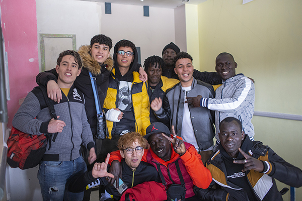 Στο Foix, μια συνάντηση μεταξύ νεαρών ασυνόδευτων ανηλίκων από την Καταλονία και τη Γαλλία