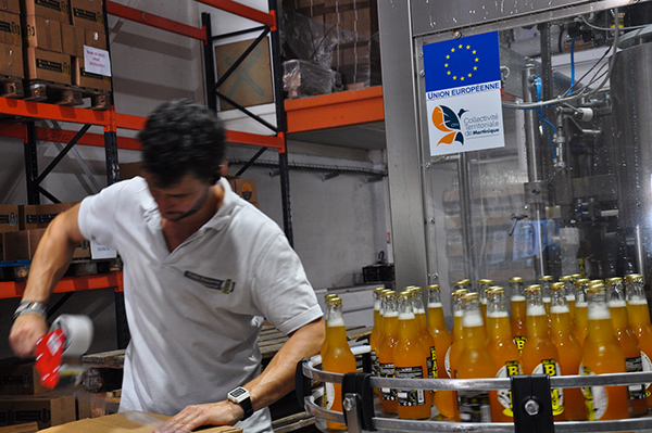 Thanks to European funds, Aymeric Vasson has hired three people and supplies Martinique with beer