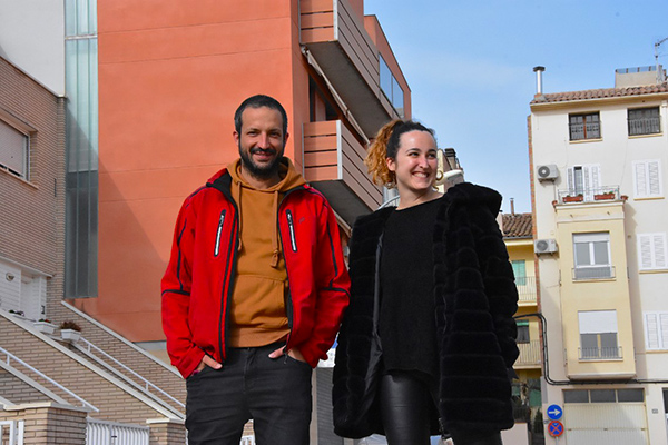 Avenir project’s educator and team manager, Xavi Sánchez and Mireia Badia, in Tremp (Catalonia)