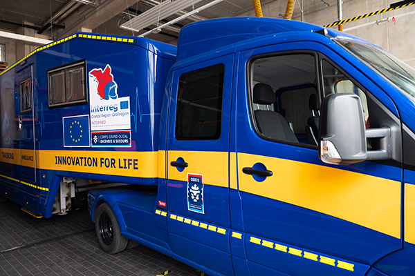 The Luxembourg training ambulance purchased with INTER’RED funds